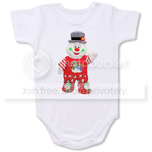 Frosty The Snowman Cartoon Baby Onesie #02