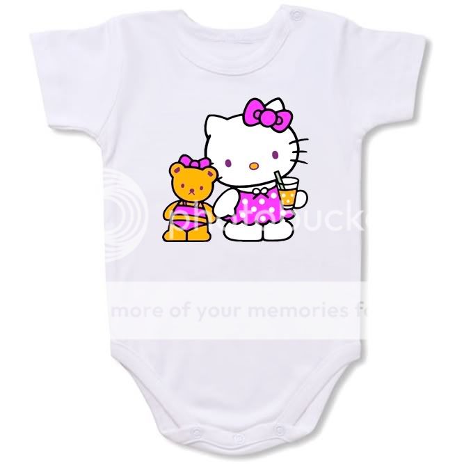 Hello Kitty Cartoon Personalized BABY Bodysuit Creeper #277