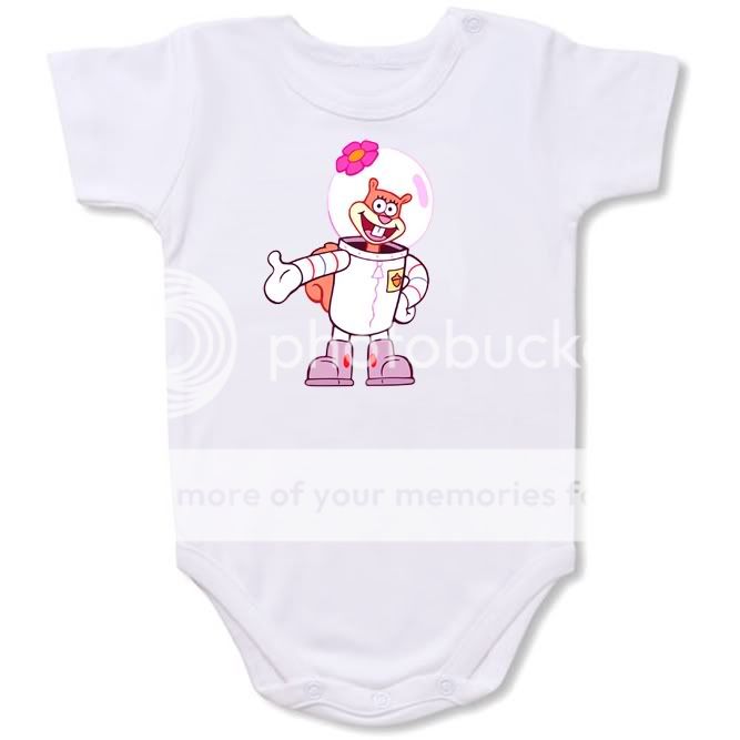 Sponge bob Sandy Cheeks Personalized BABY Bodysuit Creeper #30