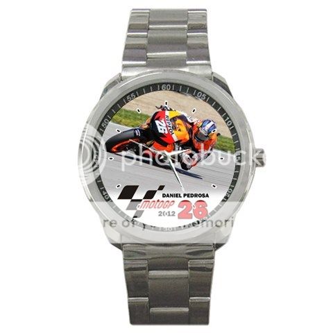Daniel Pedrosa MotoGP 2012 Indianapolis Unisex Sport Metal Watch - 283