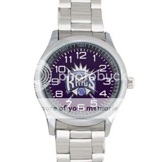 High Quality Stainless Steel Sacramento Kings Sport Metal Watch - 632