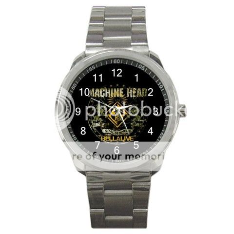 Machine Head Metal Rock Band Logo   Sport Metal Watch - 823