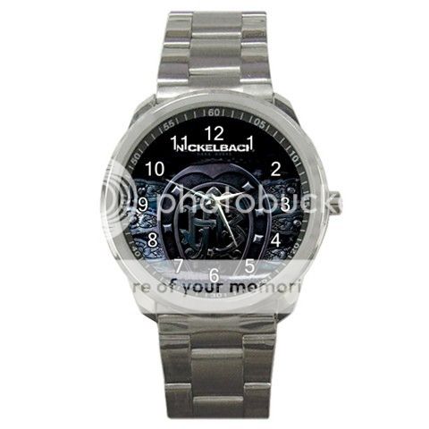Nickelback Dark Horse Rock Band Logo Sport Metal Watch - 917