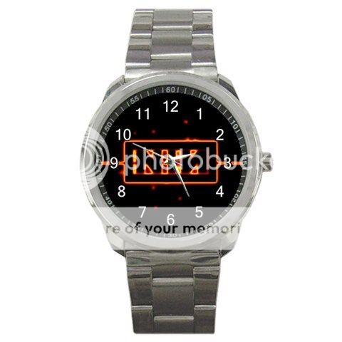 NIN Nine Inch Nails Rock Band Logo  Sport Metal Watch - 920