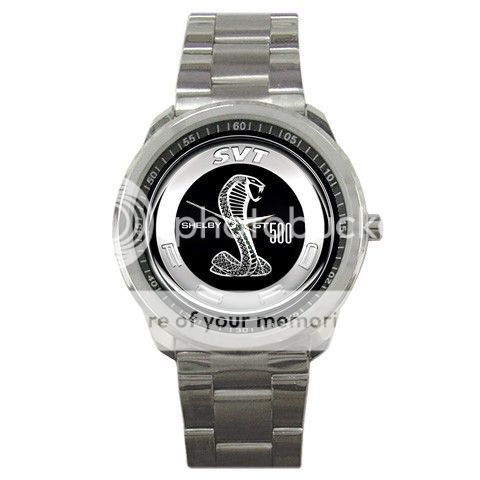 Ford Mustang Cobra GT 500 Muscle Car Sport Metal Watch-024