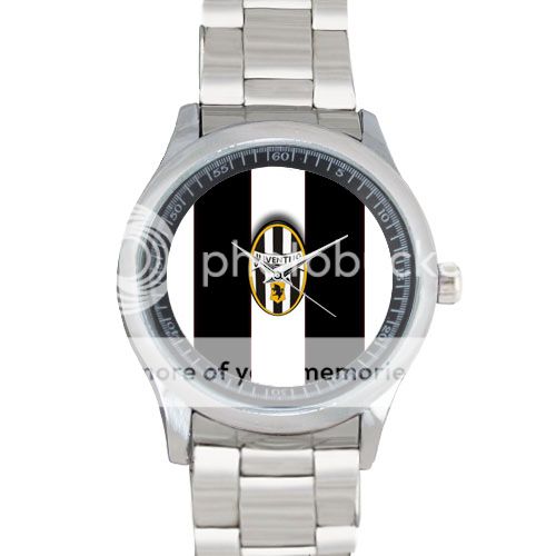 Juventus Fc Pattern Stainless Steel   (2) Sport Metal Watch-358