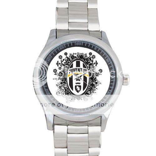 Juventus Fc Pattern Stainless Steel   (3) Sport Metal Watch-359