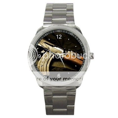 KALASHNIKOV AK-47 RIFLE GUN Sport Metal Watch-367
