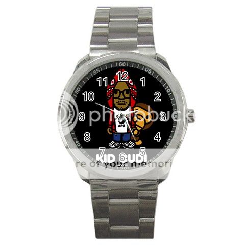 Kid Cudi Bape Baby Milo Rap Hip Hop Sport Metal Watch-399