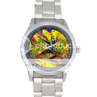 Colorful Stylish Sport Metal Watch-061