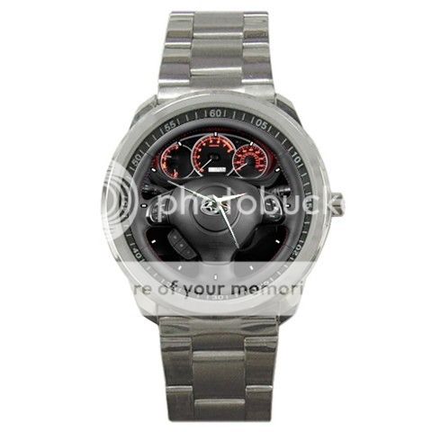 Subaru Impreza WRX STI Man Steering Wheel Sport Metal Watch-477