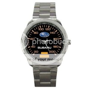 Subaru Speedometer Unisex Sport Metal Watch-480