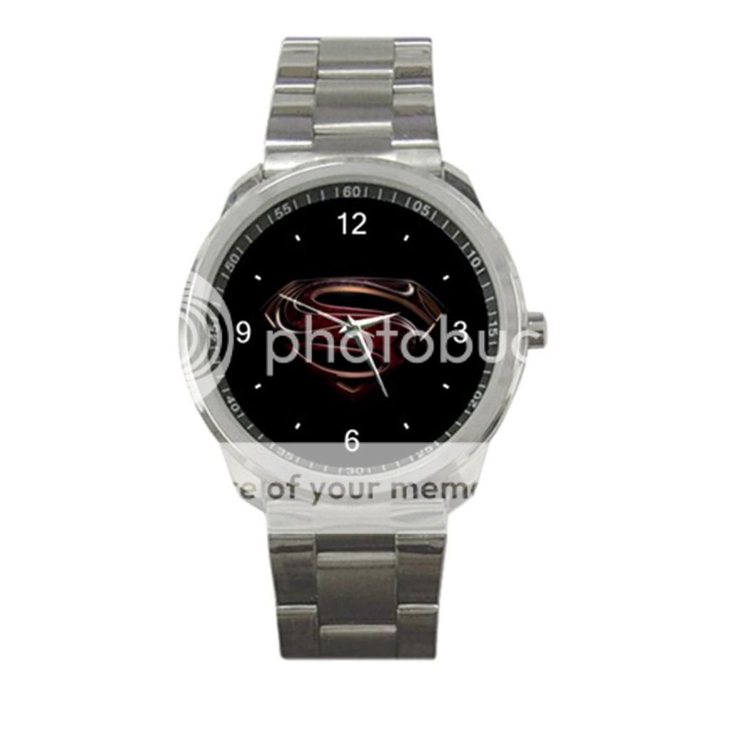 SUPERMAN Man Of Steel American Superhero Film Logo Metal Sport Watch-524