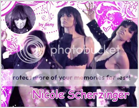 nicole scherzinger,pink,banner